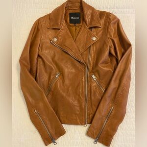 Madewell The Washed Leather Motorcycle Jacket